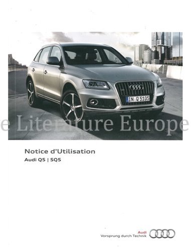 2014 AUDI Q5 / SQ5 OWNERS MANUAL FRENCH