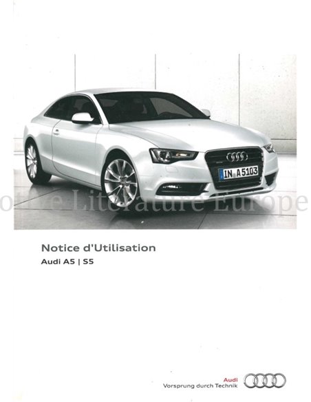 2014 AUDI A5 S5 INSTRUCTIEBOEKJE FRANS