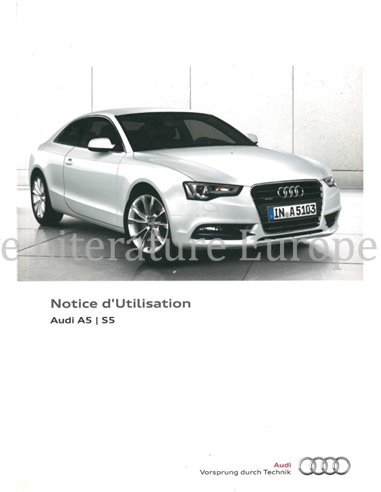 2015 AUDI A5 S5 BETRIEBSANLEITUNG FRANZÖSISCH