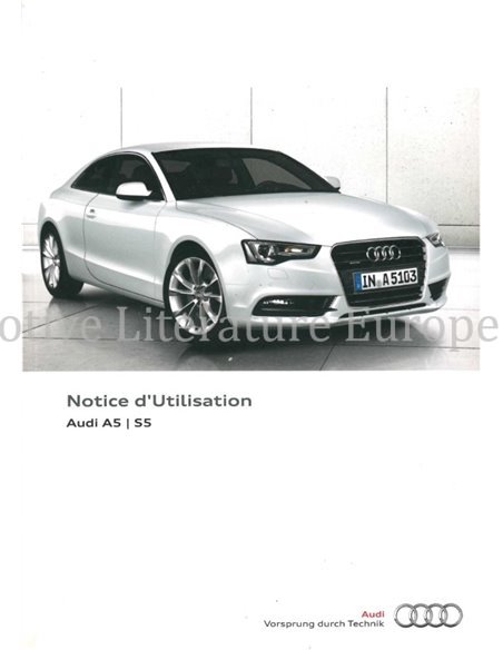 2015 AUDI A5 S5 OWNERS MANUAL FRENCH
