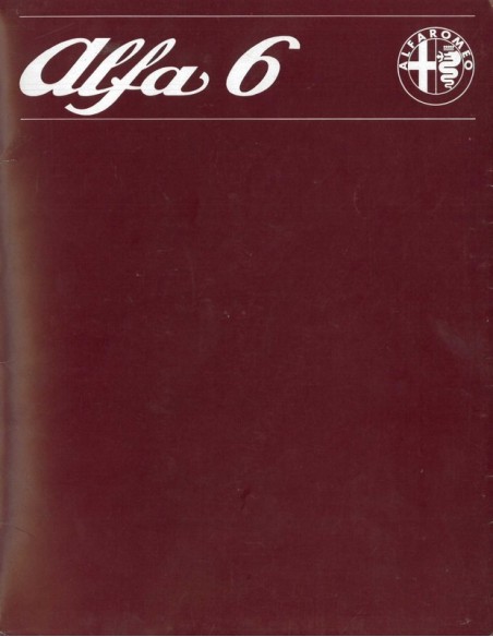 1979 ALFA ROMEO ALFA 6 BROCHURE NEDERLANDS