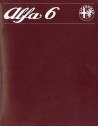 1979 ALFA ROMEO ALFA 6 BROCHURE NEDERLANDS
