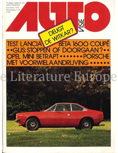 1975 AUTOVISIE MAGAZINE 23 NEDERLANDS
