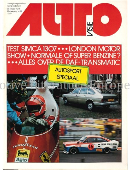 1975 AUTOVISIE MAGAZIN 22 NIEDERLÄNDISCH