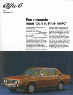 1979 ALFA ROMEO ALFA 6 BROCHURE NEDERLANDS 2