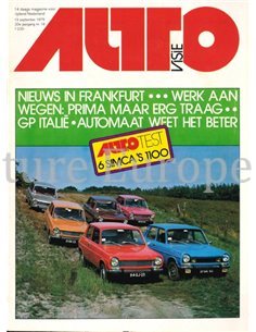 1975 AUTOVISIE MAGAZIN 19 NIEDERLÄNDISCH