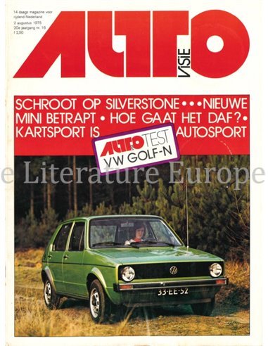 1975 AUTOVISIE MAGAZINE 16 NEDERLANDS