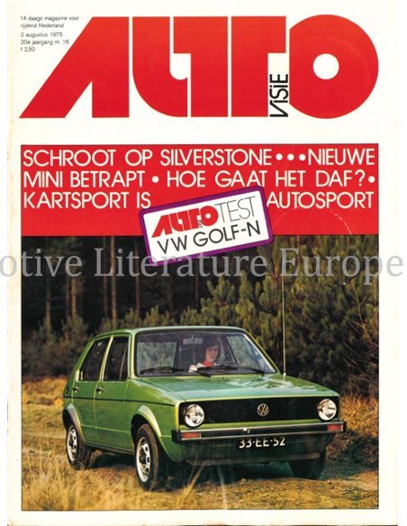 1975 AUTOVISIE MAGAZINE 16 DUTCH
