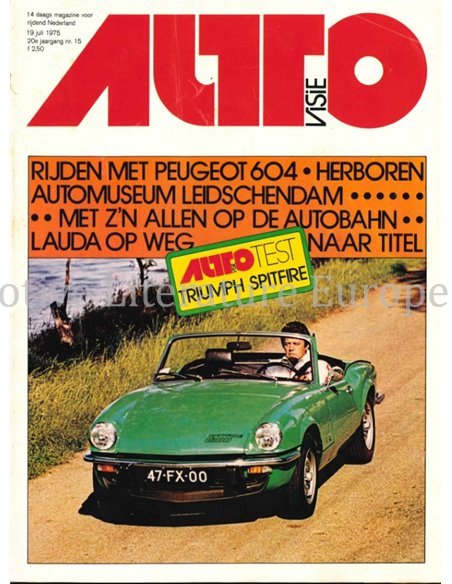 1975 AUTOVISIE MAGAZINE 15 NEDERLANDS