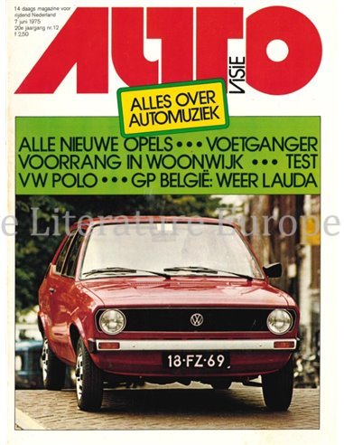 1975 AUTOVISIE MAGAZINE 12 NEDERLANDS