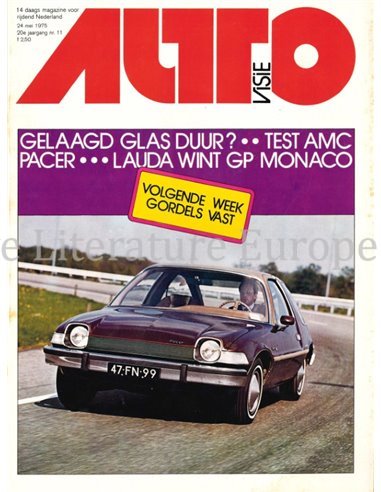 1975 AUTOVISIE MAGAZIN 11 NIEDERLÄNDISCH