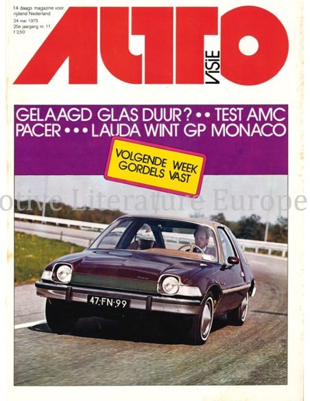 1975 AUTOVISIE MAGAZINE 11 NEDERLANDS