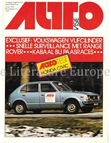 1975 AUTOVISIE MAGAZIN 08 NIEDERLÄNDISCH