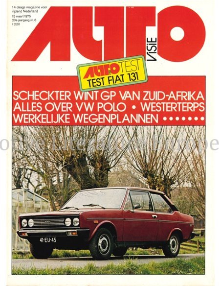 1975 AUTOVISIE MAGAZIN 06 NIEDERLÄNDISCH