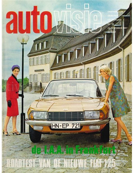 1967 AUTOVISIE MAGAZINE 38 NIEDERLÄNDISCH