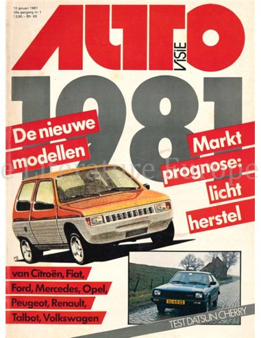 1981 AUTOVISIE MAGAZINE 01 NEDERLANDS