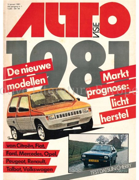 1981 AUTOVISIE MAGAZIN 01 NIEDERLÄNDISCH