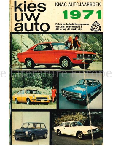 1971 KNAC AUTOJAHRBUCH NIEDERLÄNDISCH