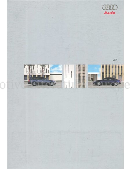 2001 AUDI A6 BROCHURE DUITS