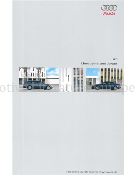 2001 AUDI A6 BROCHURE GERMAN