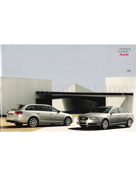 2005 AUDI A6 BROCHURE DUITS