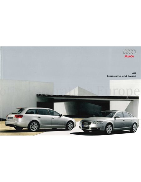 2005 AUDI A6 BROCHURE GERMAN