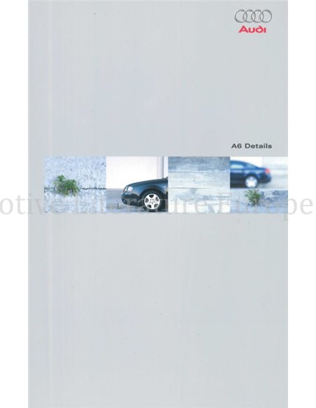 1999 AUDI A6 BROCHURE DUITS
