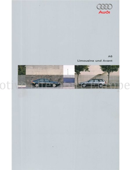 1999 AUDI A6 BROCHURE DUITS