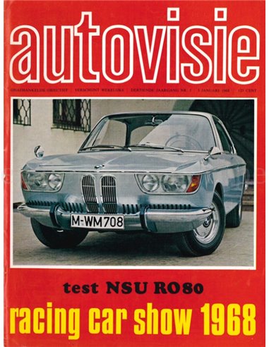1968 AUTOVISIE MAGAZINE 01 NEDERLANDS