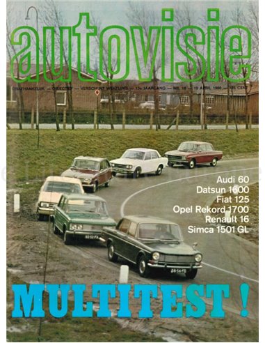 1968 AUTOVISIE MAGAZINE 18 NEDERLANDS