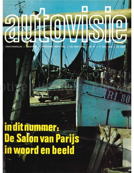 1968 AUTOVISIE MAGAZINE 41 NEDERLANDS