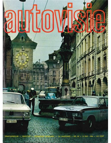 1968 AUTOVISIE MAGAZIN 50 NIEDERLÄNDISCH