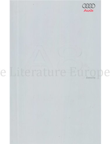 2006 AUDI A8 DETAILS PROSPEKT DEUTSCH
