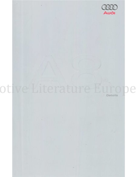 2006 AUDI A8 DETAILS PROSPEKT DEUTSCH
