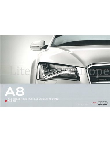 2012 AUDI A8/S8 BROCHURE GERMAN