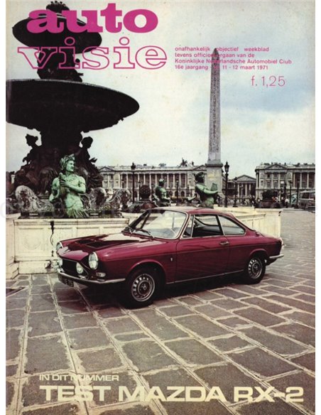 1971 AUTOVISIE MAGAZINE 11 DUTCH