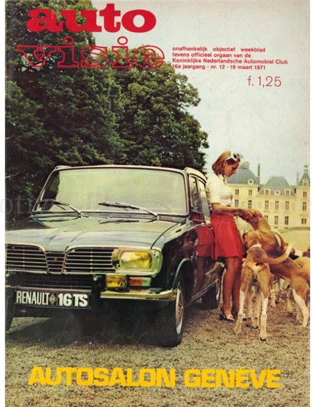 1971 AUTOVISIE MAGAZIN 12 NIEDERLÄNDISCH