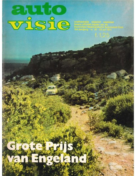 1971 AUTOVISIE MAGAZINE 30 NEDERLANDS