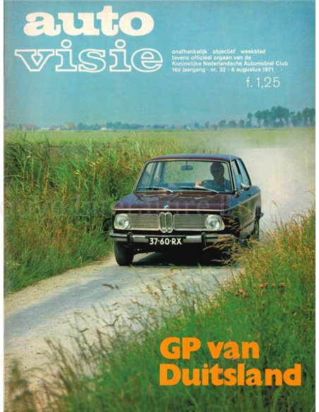 1971 AUTOVISIE MAGAZIN 32 NIEDERLÄNDISCH