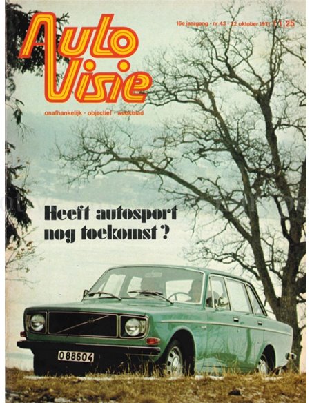 1971 AUTOVISIE MAGAZINE 43 NEDERLANDS