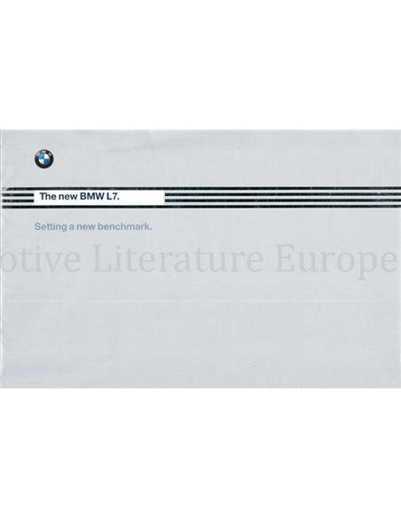 1997 BMW L7 BROCHURE ENGLISH