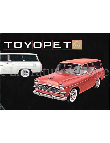 1962 TOYOPET CROWN CUSTOM STATION WAGON BROCHURE JAPANS