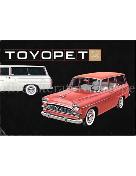 1962 TOYOPET CROWN CUSTOM STATION WAGON BROCHURE JAPANS