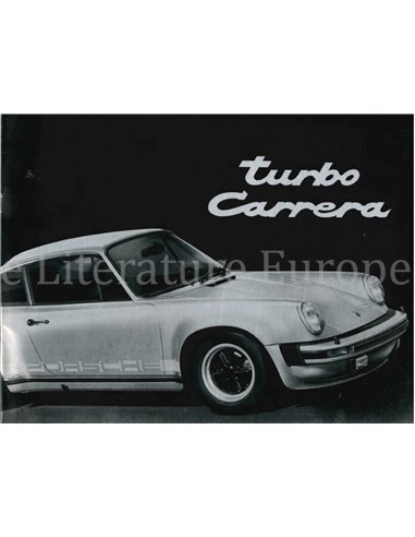 1975 PORSCHE 911 TURBO CARRERA BROCHURE ENGELS (USA)