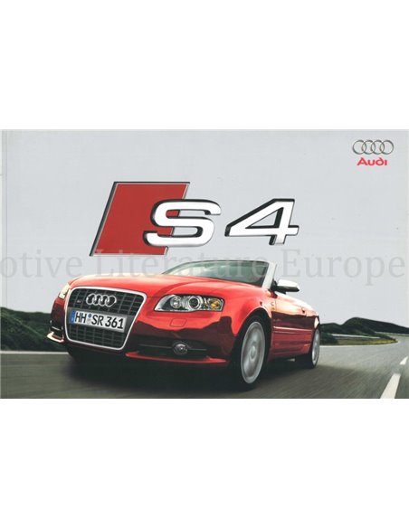 2006 AUDI S4 CONVERTIBLE BROCHURE FRENCH