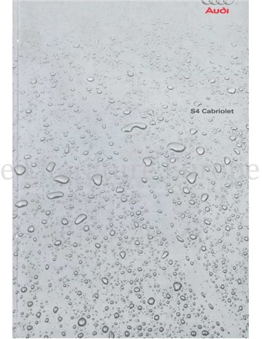 2003 AUDI S4 CONVERTIBLE BROCHURE GERMAN