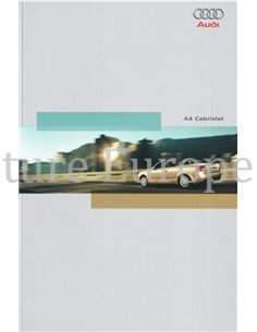 2004 AUDI A4 CABRIOLET PROSPEKT DEUTSCH