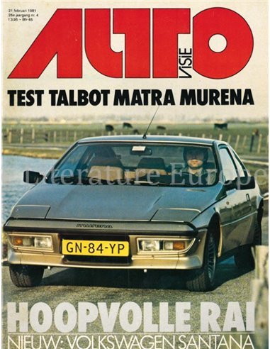 1981 AUTOVISIE MAGAZIN 04 NIEDERLÄNDISCH