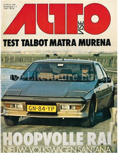 1981 AUTOVISIE MAGAZIN 04 NIEDERLÄNDISCH