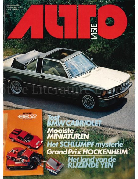 1981 AUTOVISIE MAGAZINE 16 NEDERLANDS